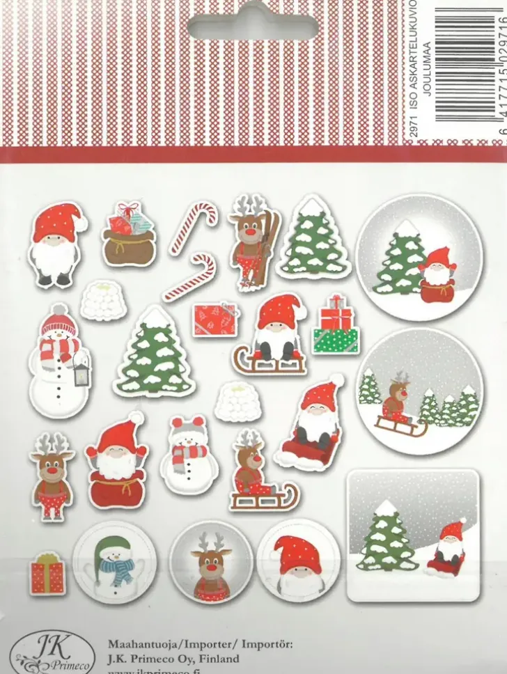 Askartelukuvio Iso Joulumaa 25Kpl/Pkt