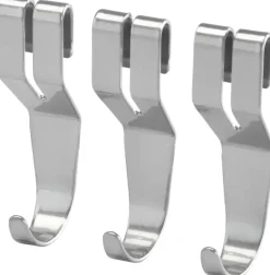 Elfa Classic Hyllykoukku Lankahyllyyn 472480 3Kpl Platina