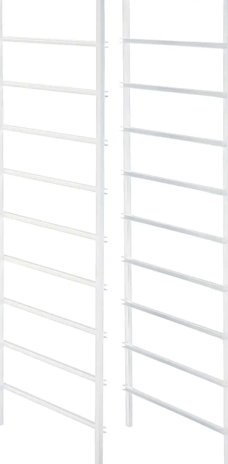 Elfa Classic Liukukiskollinen Telinepaaty 10 Liukukiskolla 201013 Valkoinen