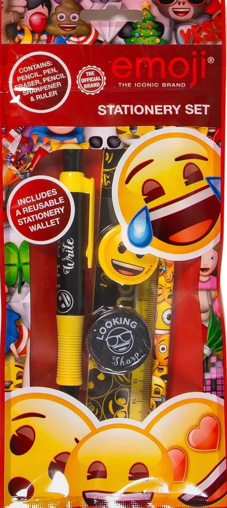 Emoji Kirjoitussetti 5-Osainen