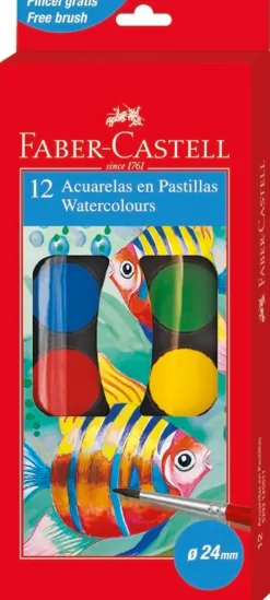 Faber-Castell Vesivarisarja / Suuret Varinapit Ja Sivellin