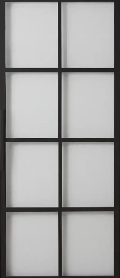 Habo Ovi Cube 1000X2133X28 Musta/Lasi