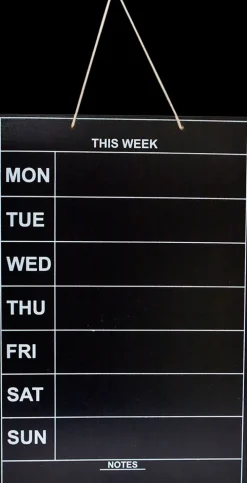 Ilox Liitutaulu 24X36Cm Musta Viikkosuunnittelu