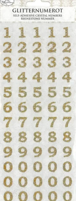 J.K. Primeco Glitternumerotarra Kulta