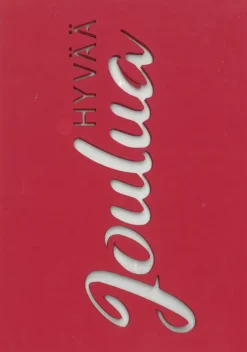 J.K. Primeco Koristekortti Hyvaa Joulua Punainen 5 Kpl