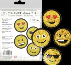 J.K. Primeco Timanttimaalaus Emoji 4Kpl