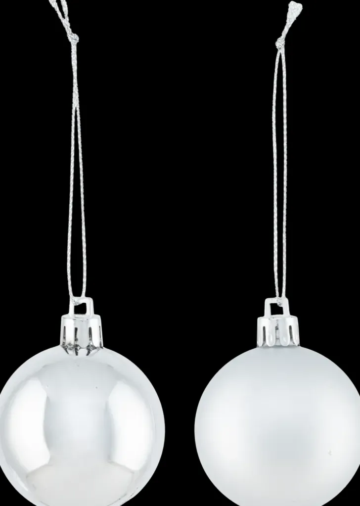 Joulupallo Hopea 12Kpl 5Cm