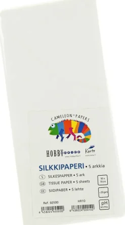 Karto Silkkipaperi Valkoinen 50X70Cm 5Ark/Pkt