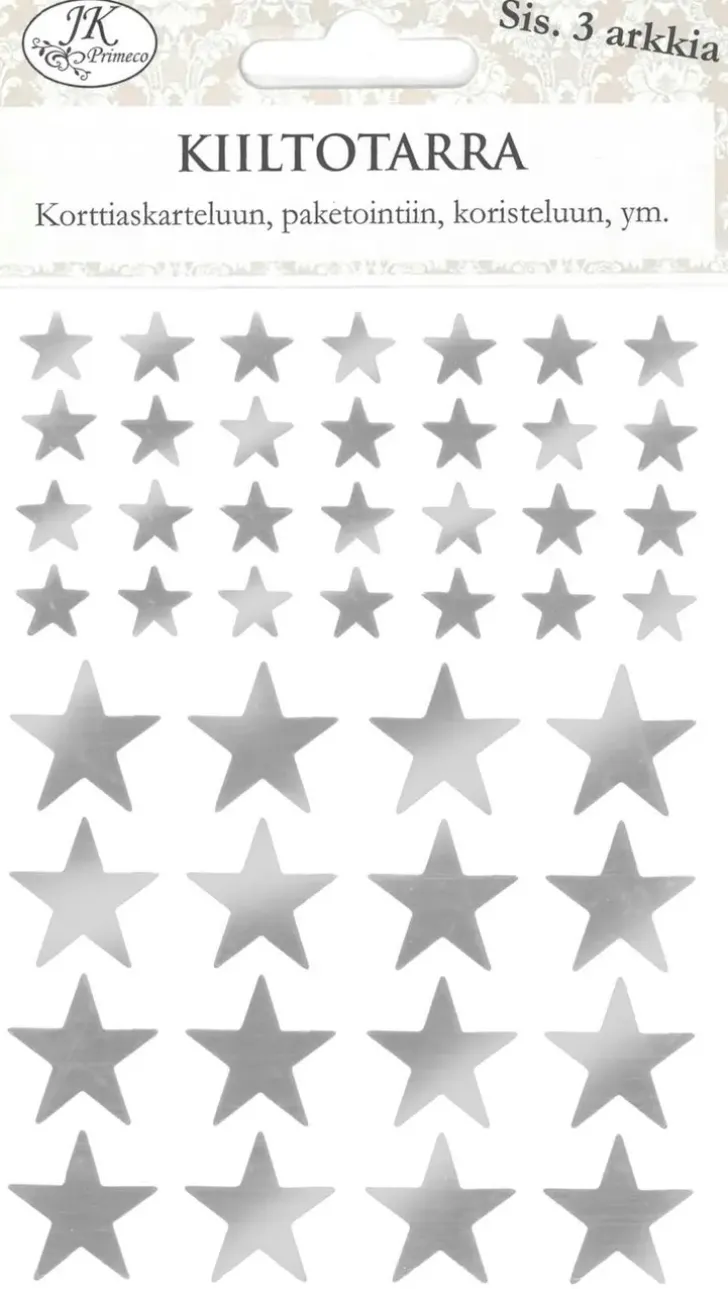 Kiiltotarra Tahti Pieni Hopea 3Ark/Pkt