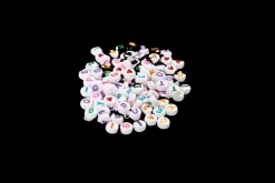 Kirjainhelmet 7Mm, Valk/Varilajitelma 25G