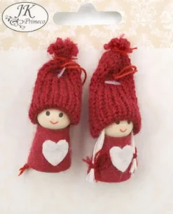 Koristetontut Punainen 2Kpl/Pkt