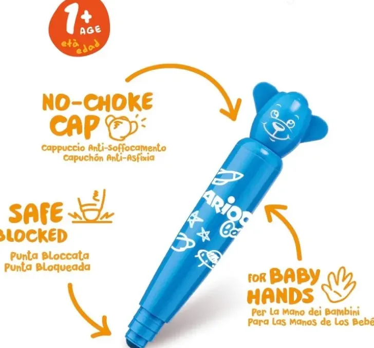 Lasten Huopakynasarja 6 Kpl Carioca Teddy Baby +1 Vuotialle