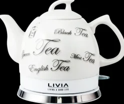 Livia Keraaminen Vedenkeitin 1,0 L Valkoinen