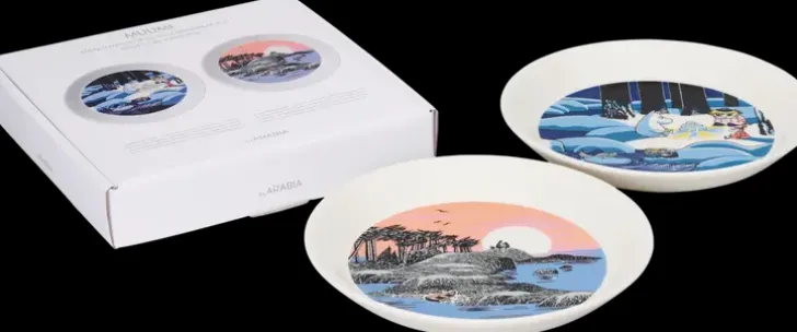 Moomin Arabia Lumilyhty Ja Muumi Lautassetti 19 Cm