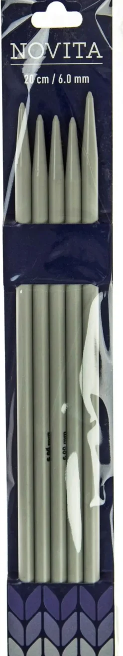 Novita Sukkapuikot 20Cm - 6 Mm Harmaa