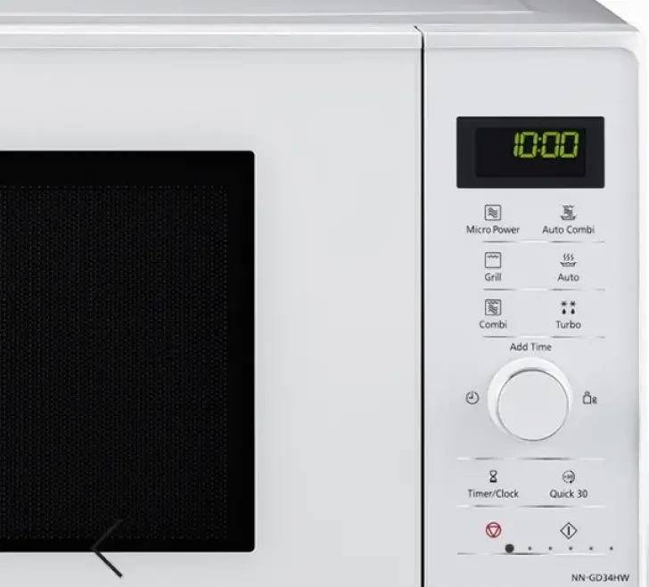 Panasonic Nn-Gd34Hwsug Mikroaaltouuni 23L Invertteritekniikka Ja Grilli