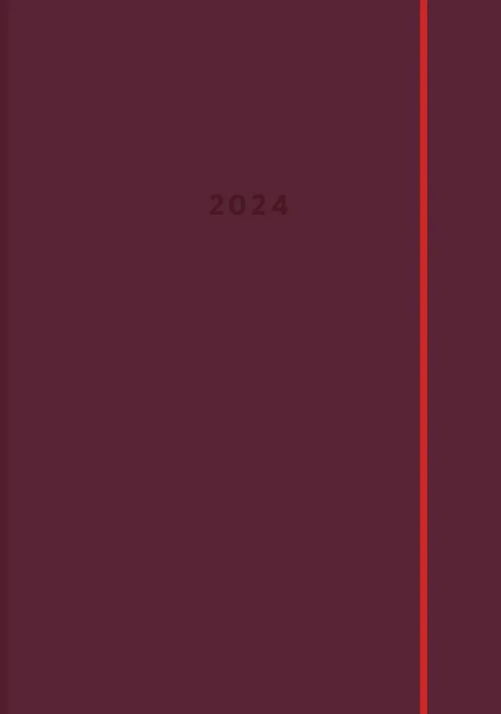 Poytakalenteri Color A5, Luumu