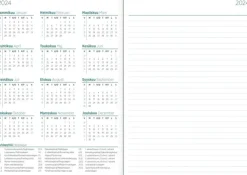 Poytakalenteri Color A5, Vihrea