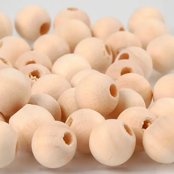 Puuhelmi 10Mm, Kasittelematon, 40Kpl