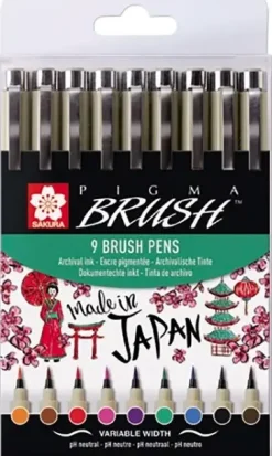 Sakura Pigma Sivellintussi 9Kpl