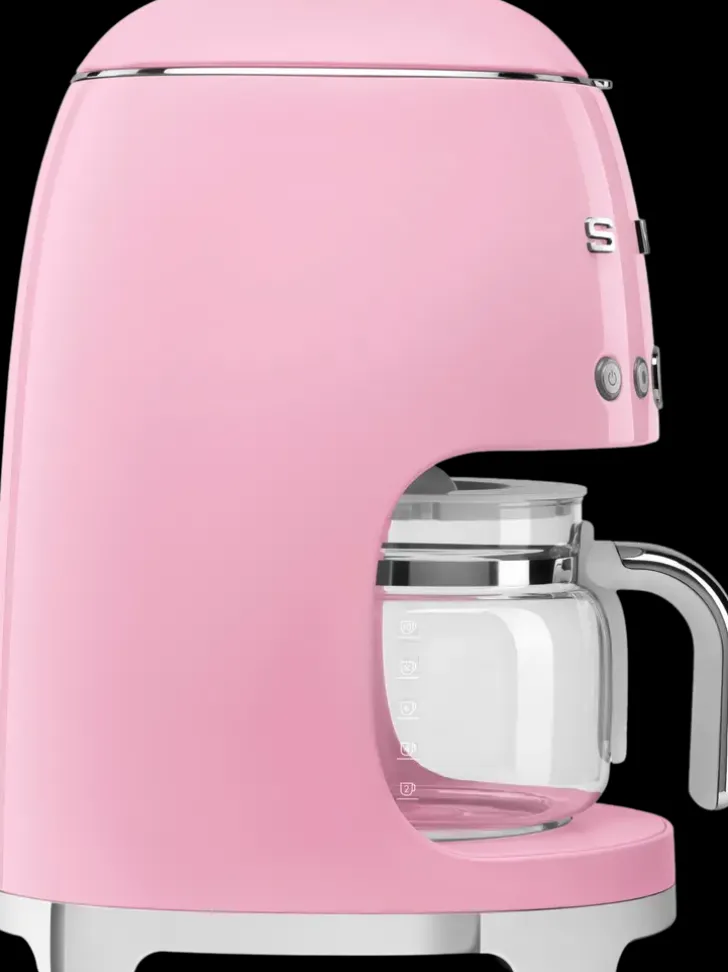 Smeg Kahvinkeitin Dcf02Pkeu 1,4 Litraa, Hvaaleanpunainen