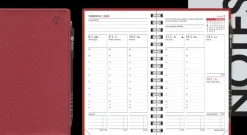 Taskukalenteri Leader Punainen 2024