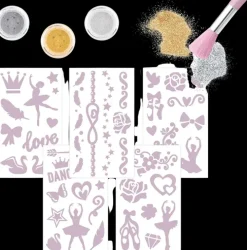 Topmodel Kimalletatuointisetti Ballet