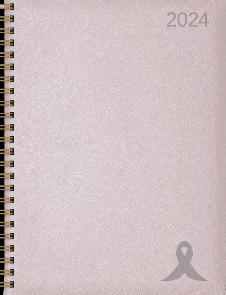 Vuosikalenteri Roosa Nauha A5 2024