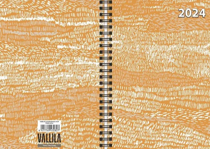 Vuosikalenteri Vallila A5 Puinti 2024